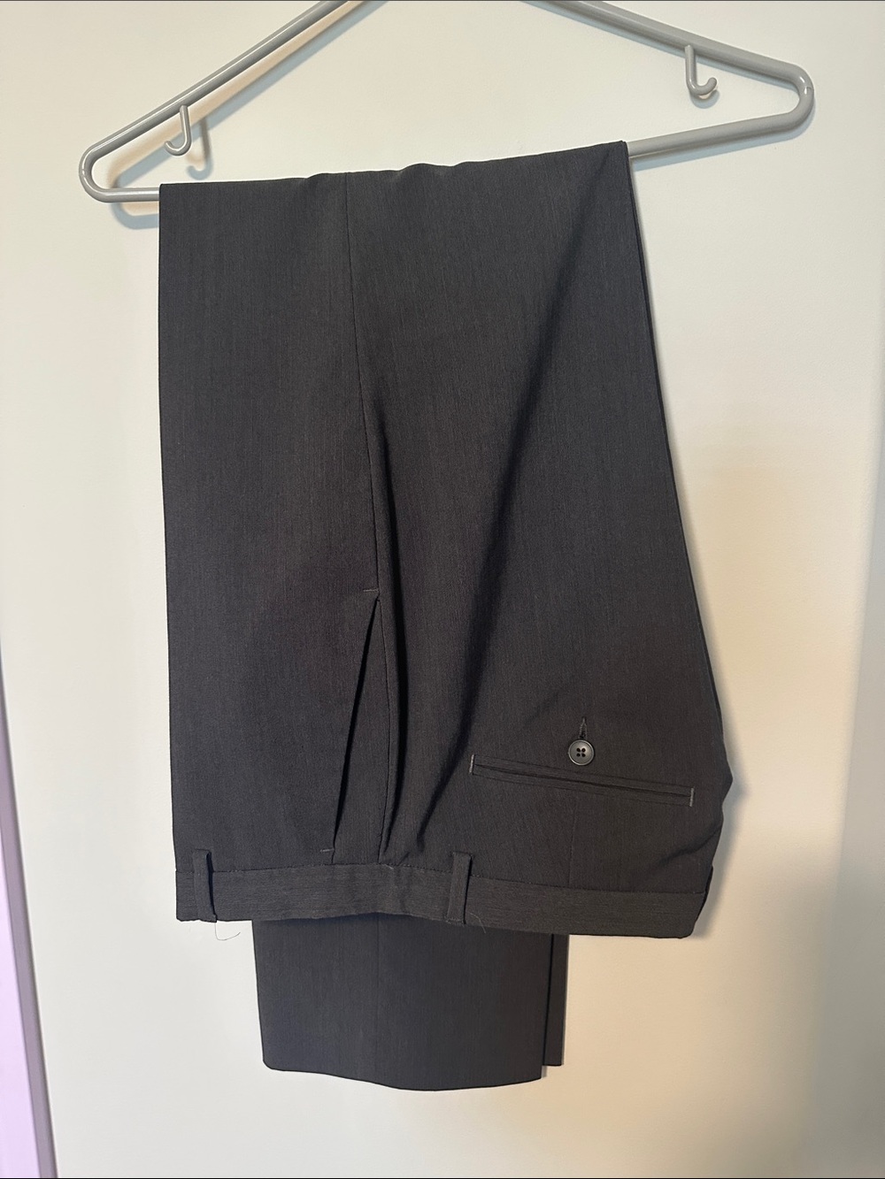 Men's charcoal Dress Trousers - Classic Tailored Fit